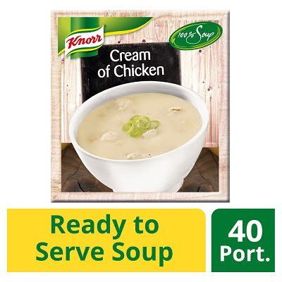 KNORR 100% Soup Cream of Chicken 4 x 2.4L -