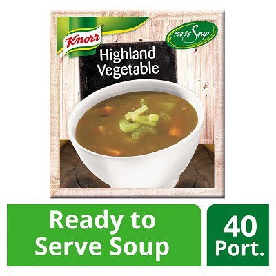 Knorr 100% Soup Highland Vegetable 4 x 2.4L -