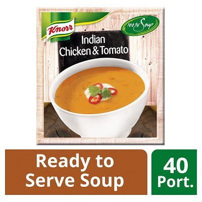 Knorr 100% Soup Indian Chicken & Tomato 4 x 2.4L -