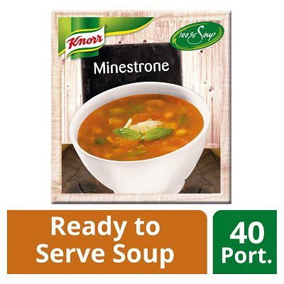 Knorr 100% Soup Minestrone 4 x 2.4L -