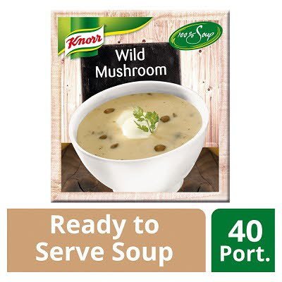Knorr 100% Soup Wild Mushroom 4 x 2.4L -