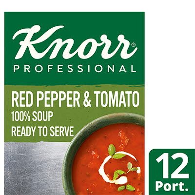 Knorr Professional 100% Soup Red Pepper & Tomato 12 Port | Unilever ...