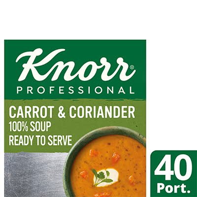 KnorrProfessional 100% Soup Carrot&Coriander 4x2.4L -