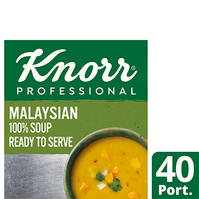 Knorr Professional 100% Soup Malaysian 4 x 2.4L - Delight your customers with new Asian style Knorr 100% Soups.
