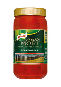 KNORR Tomato & Basil Concentrated Sauce 1.1L - KNORR's concentrated sauce goes twice as far