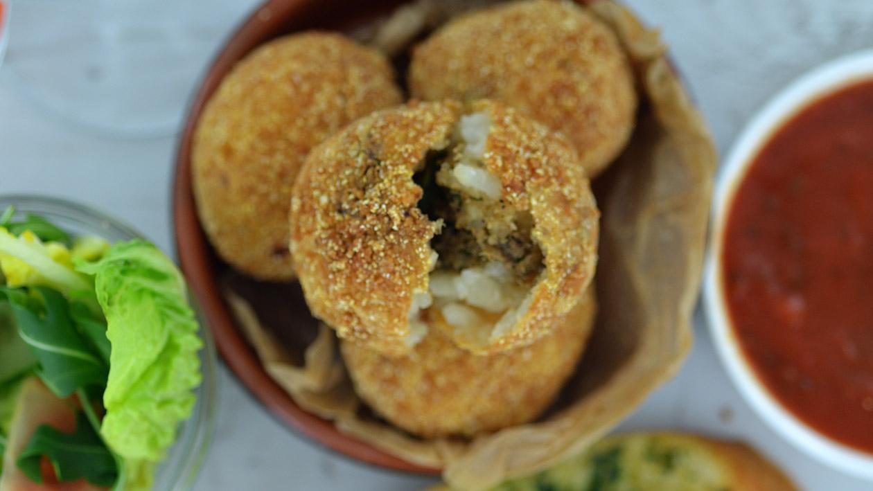 Arancini di Riso - Roasted cauliflower, capers & lemon – recipe Arancini di Riso - Roasted cauliflower, capers & lemon – recipe