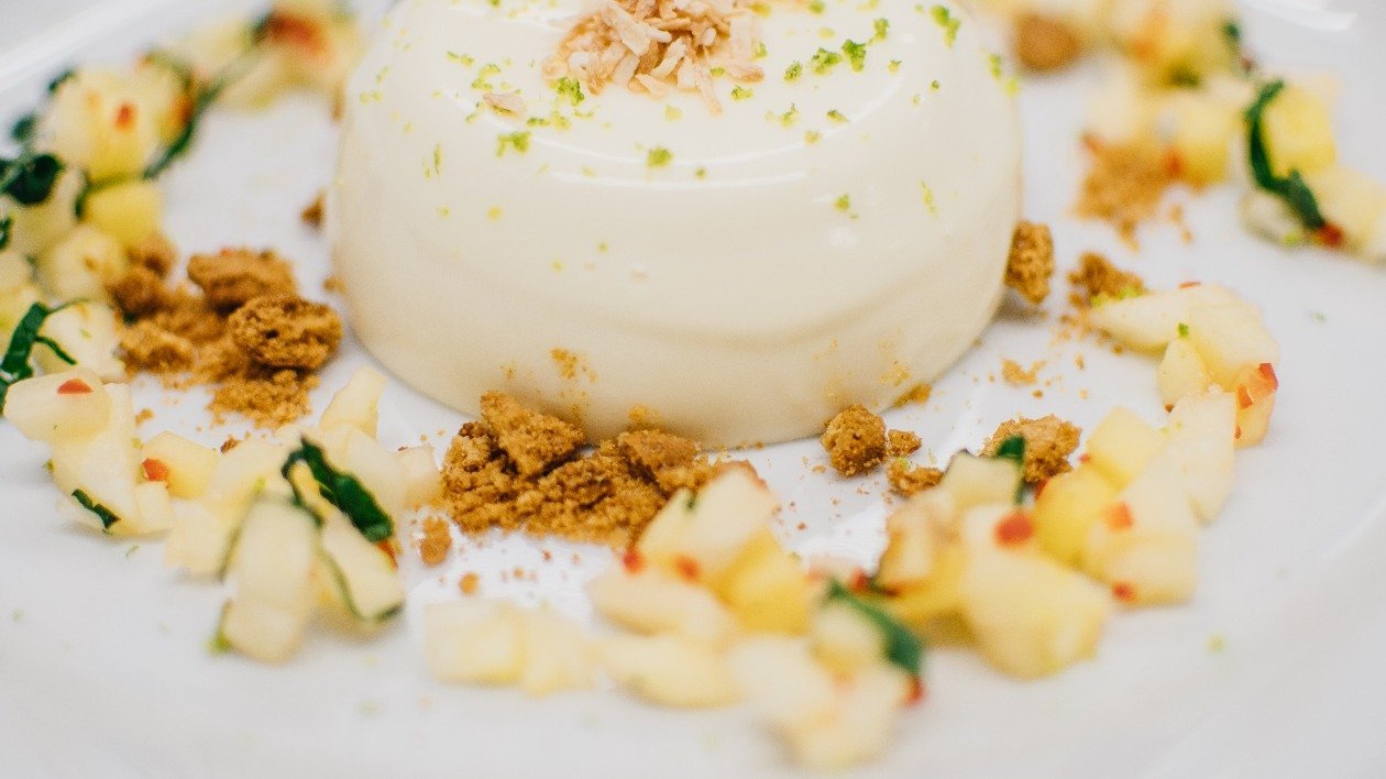 Coconut panna cotta with a pineapple chilli salsa – recipe Coconut panna cotta with a pineapple chilli salsa – recipe