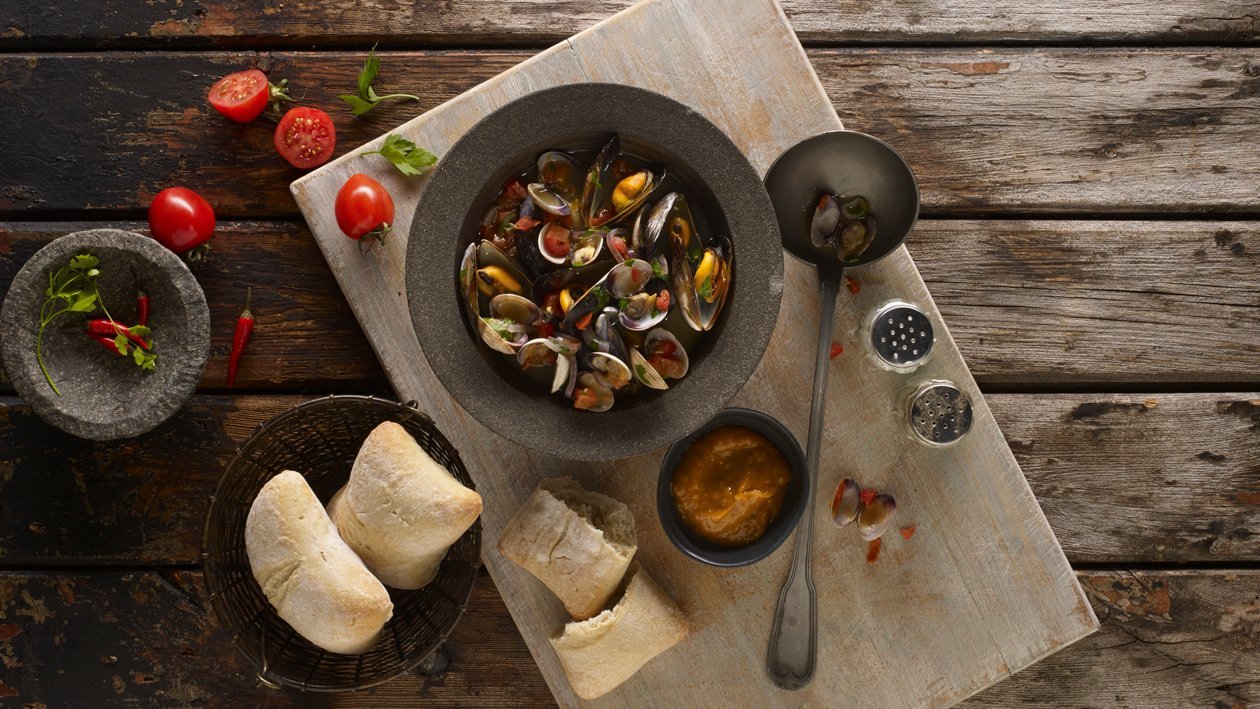 Piri Piri mussels and clams broth – recipe Piri Piri mussels and clams broth – recipe
