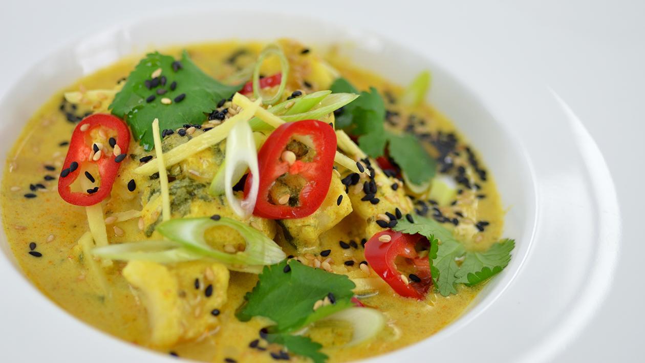Poached monk fish curry – recipe Poached monk fish curry – recipe
