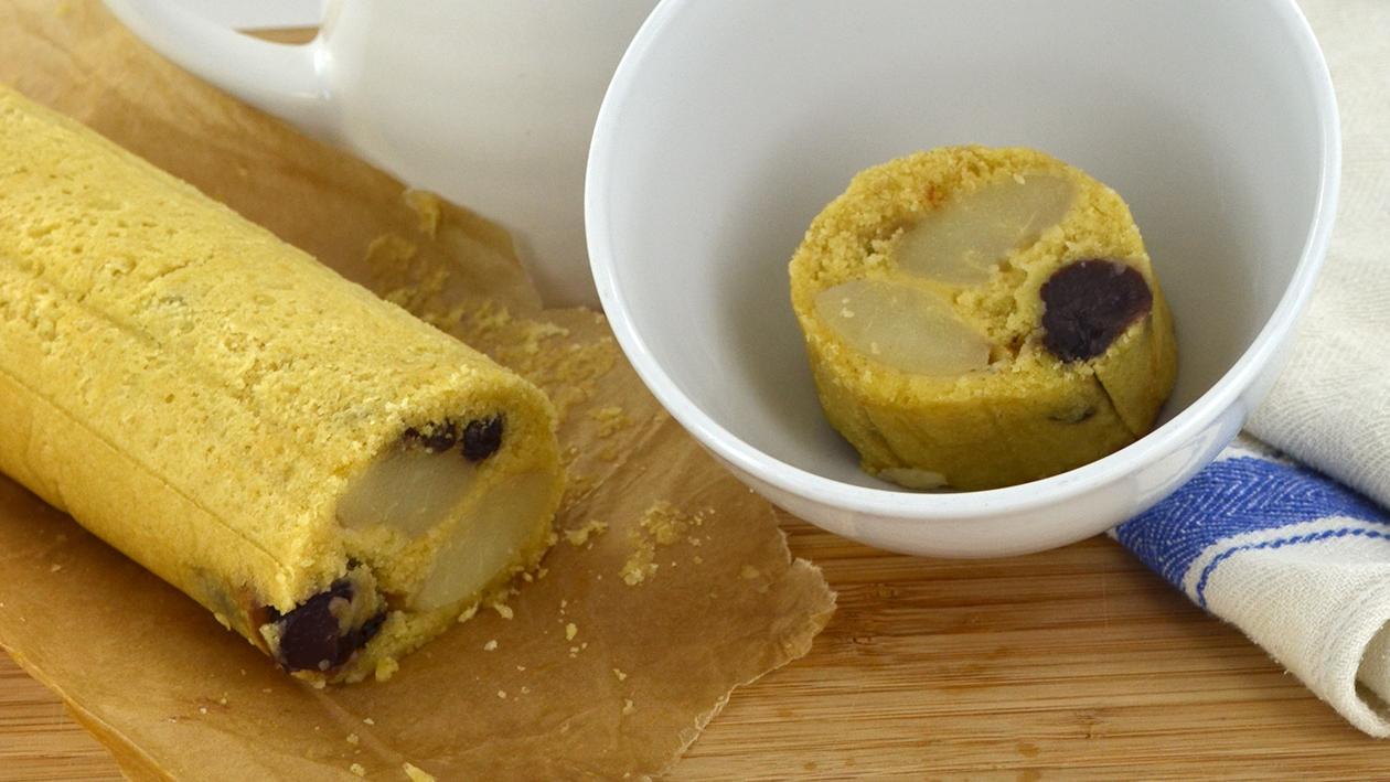 Steamed pear, cherry and sultana sponge – recipe Steamed pear, cherry and sultana sponge – recipe