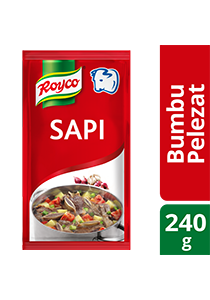 Royco Bumbu Pelezat Rasa Sapi 240g - Authentic Indonesian seasoning that delivers the delicious meaty & umami flavour.