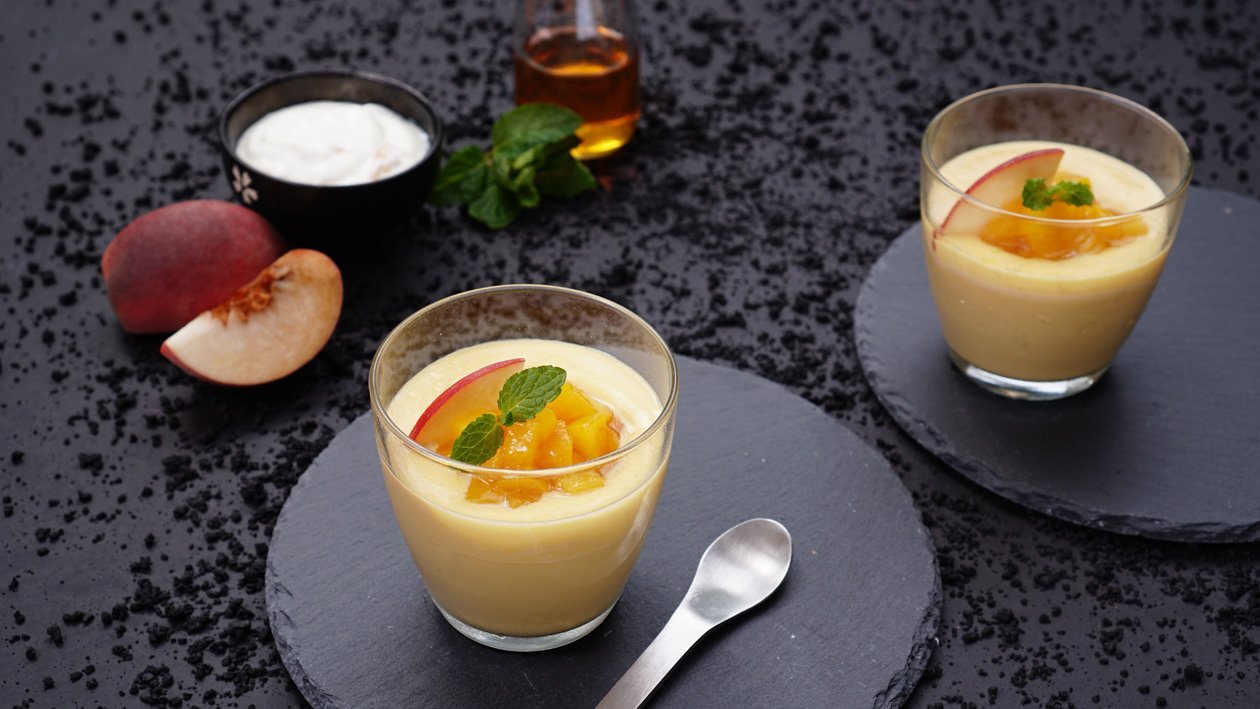 Bango Peach Panna Cotta Bango Peach Panna Cotta