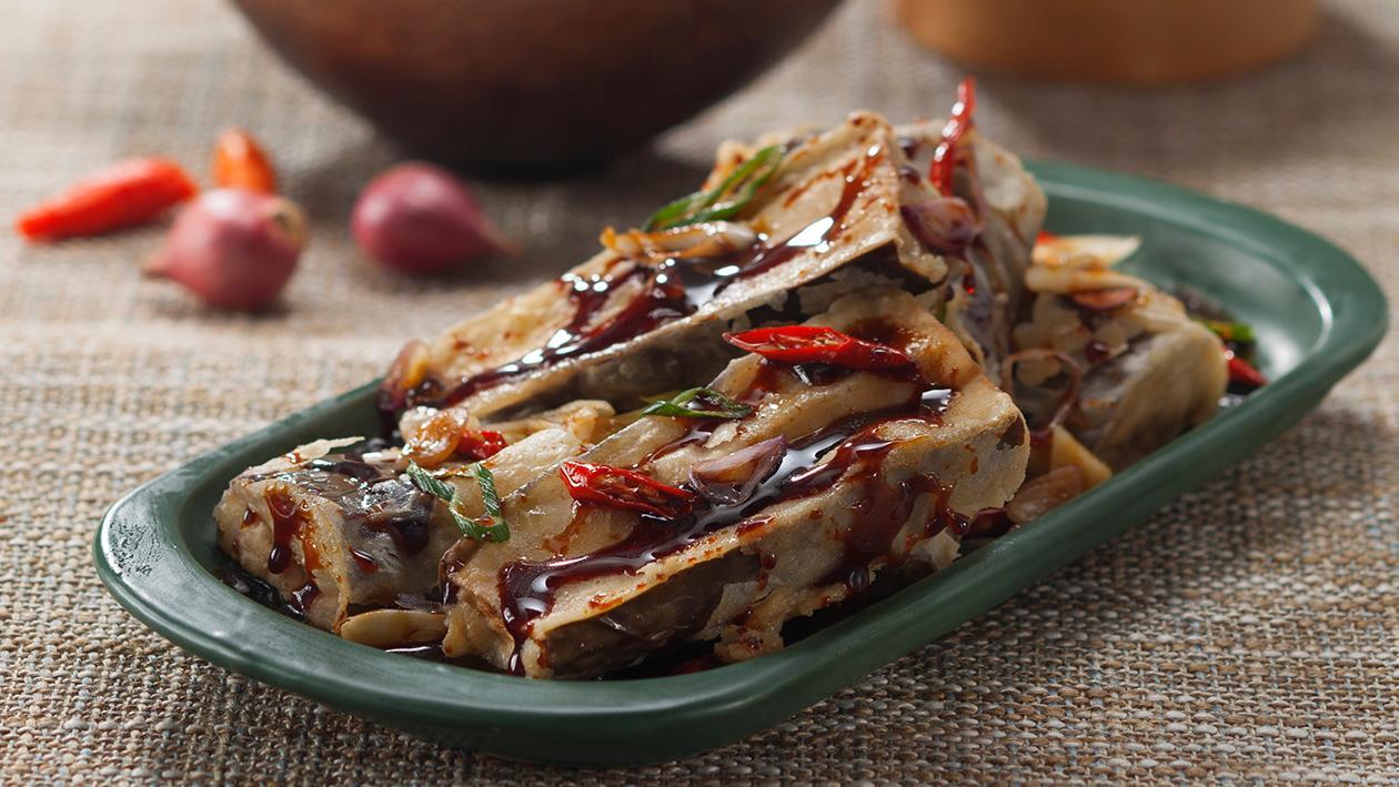 Crispy Eggplant with Spicy Bango Sauce Crispy Eggplant with Spicy Bango Sauce