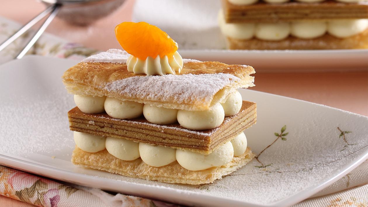 Mandarin Orange Million Layer Cake Mandarin Orange Million Layer Cake