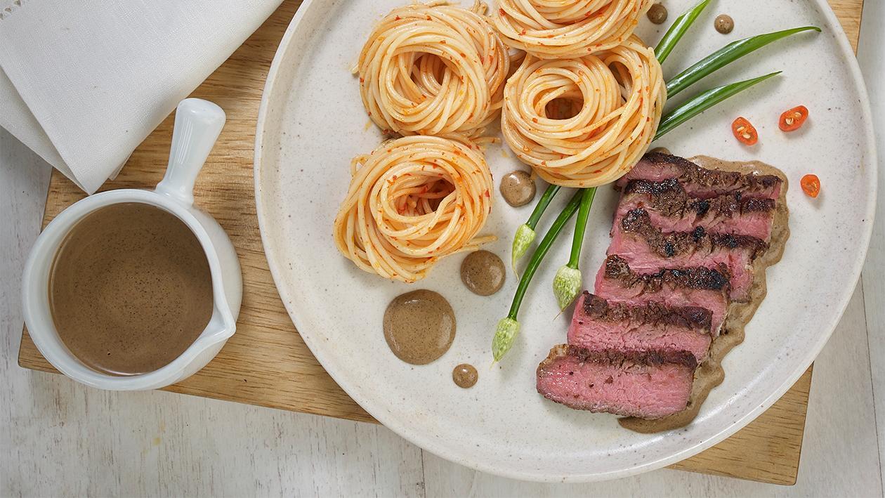 Roasted Sirloin with Rendang Spices by Chef Deden Gumilar Roasted Sirloin with Rendang Spices by Chef Deden Gumilar