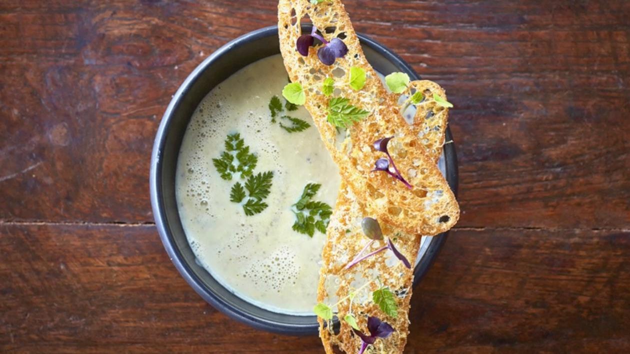 Truffle Soup with Crostini Truffle Soup with Crostini