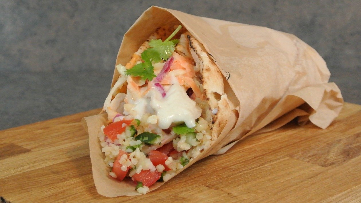 Lebanese chicken wrap Lebanese chicken wrap