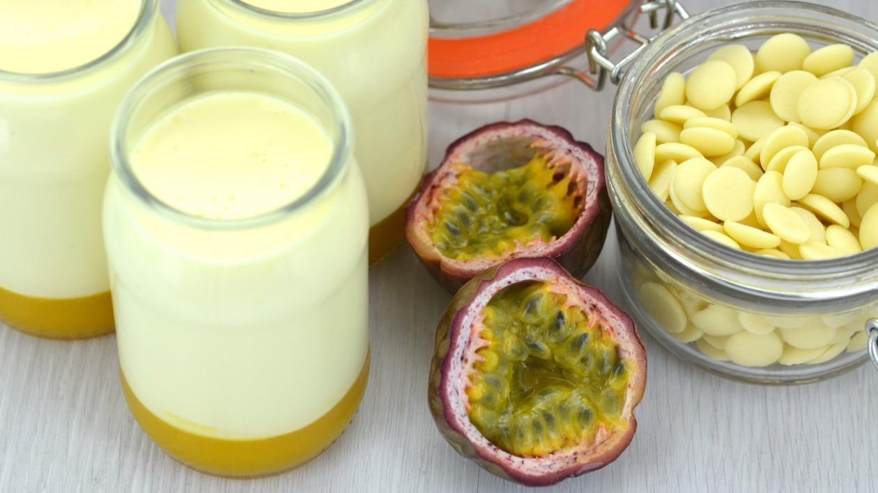 Passion fruit and white chocolate posset Passion fruit and white chocolate posset