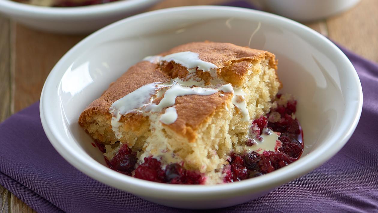Summer fruit sponge Summer fruit sponge