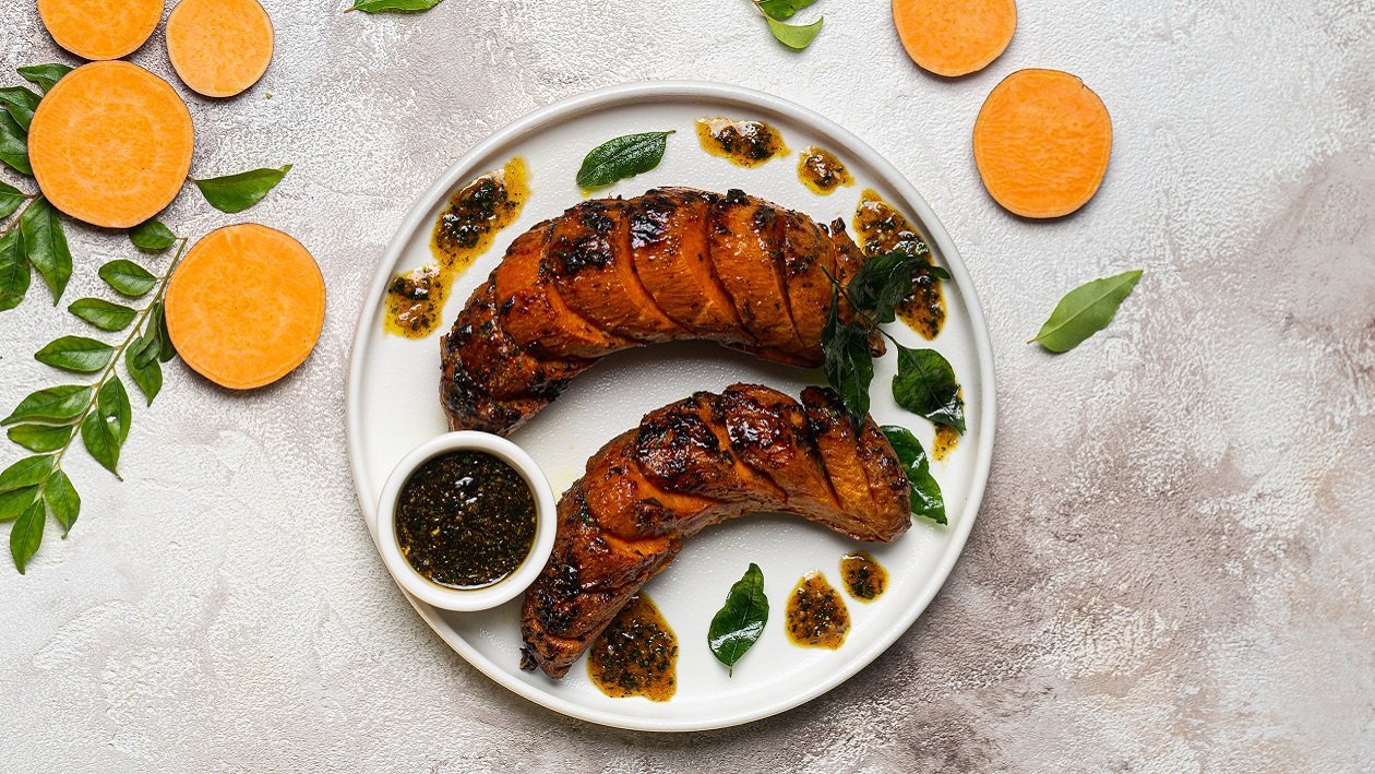 Sweet Potatoes infused with Asian Herbs Sweet Potatoes infused with Asian Herbs