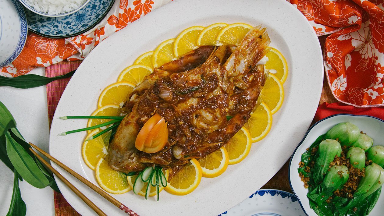 Oriental Steamed Fish: Jiang Zheng Talapia Oriental Steamed Fish: Jiang Zheng Talapia