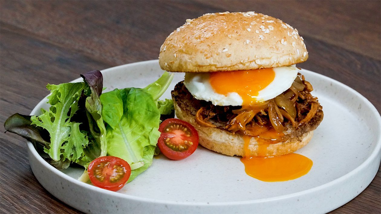 Pulled Bulgogi Chicken Burger Pulled Bulgogi Chicken Burger