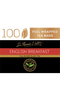 SIR THOMAS LIPTON English Breakfast 100's -