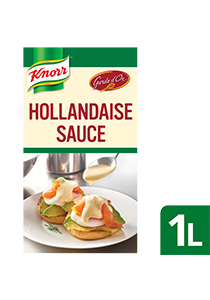 KNORR Garde d'Or Hollandaise Sauce 1 L - Made with real egg yolks for close-to-scratch taste.