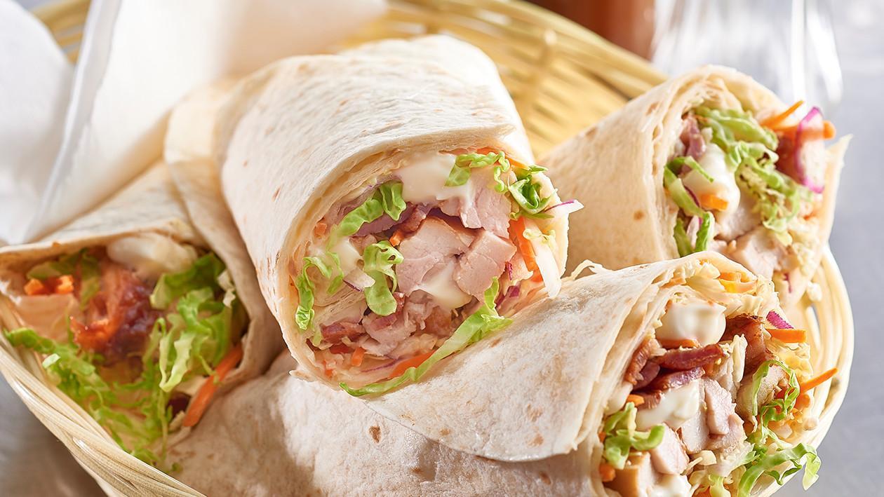 BBQ Buffalo Chicken Wrap with Bacon and Slaw – Recipe BBQ Buffalo Chicken Wrap with Bacon and Slaw – Recipe