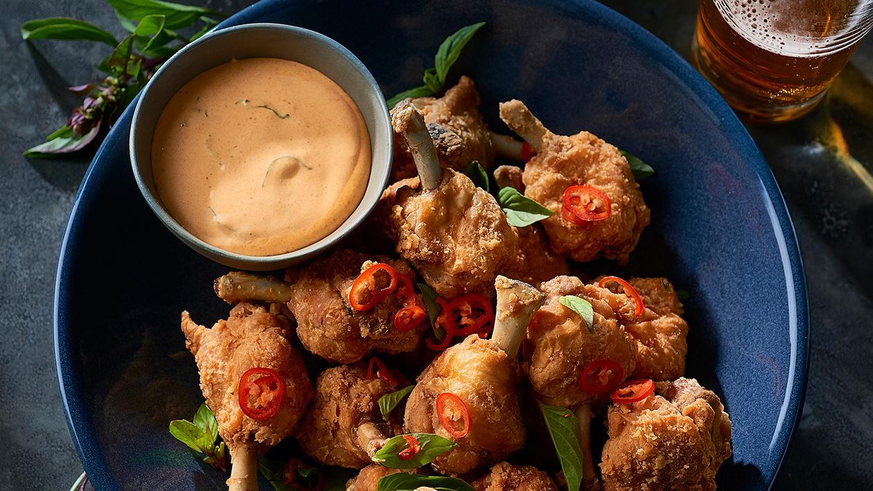 Chicken Lollipops with Red Curry Butter – Recipe Chicken Lollipops with Red Curry Butter – Recipe