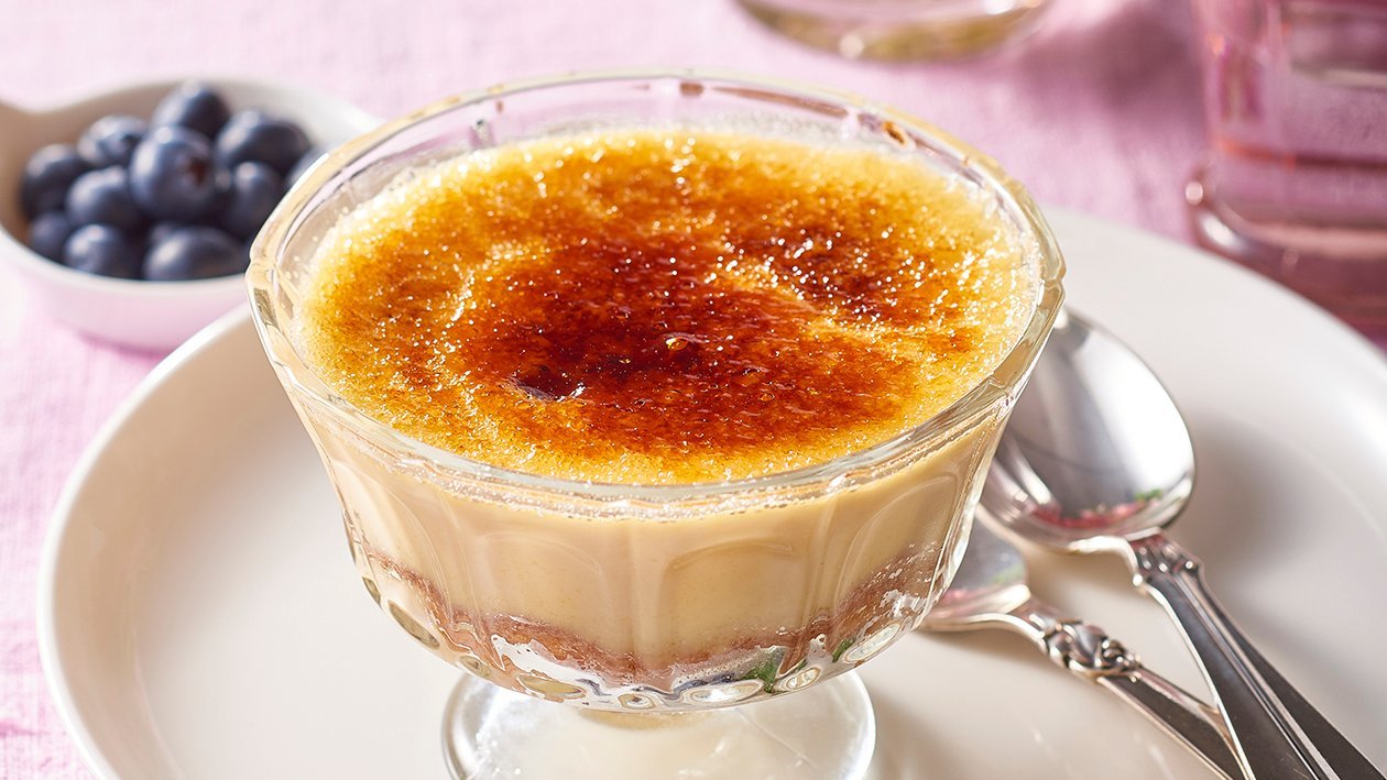 Cinnamon Doughnut Brulee Pudding – Recipe Cinnamon Doughnut Brulee Pudding – Recipe