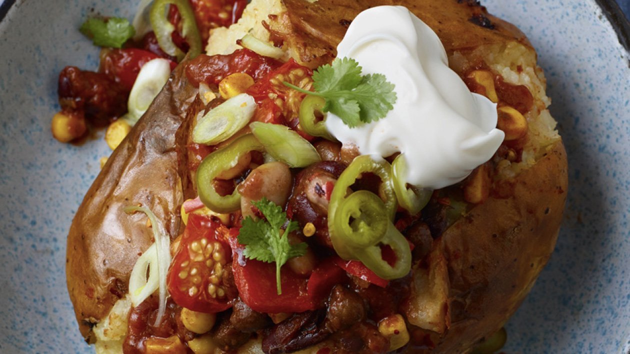 Crispy Mexican Jacket Potato Recipe Unilever Food Solutions