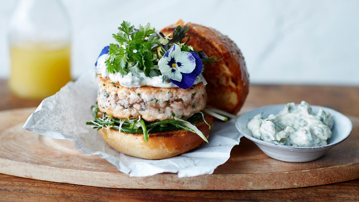 Gourmet Salmon Burger – Recipe Gourmet Salmon Burger – Recipe