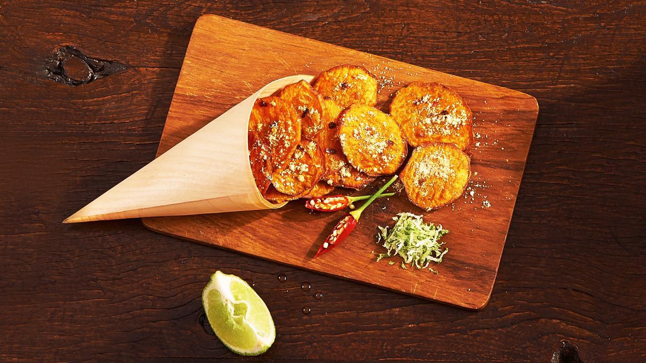 Lime and Chilli Kumera Chips – Recipe Lime and Chilli Kumera Chips – Recipe