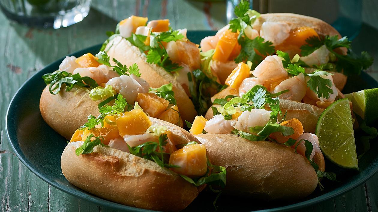 Mini Prawn and Mango Hoagie – Recipe Mini Prawn and Mango Hoagie – Recipe