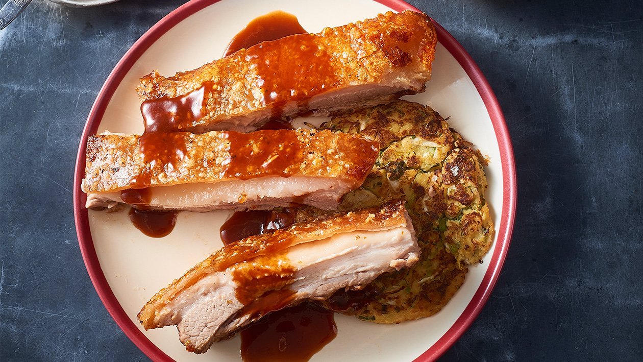 Okonomiyaki with sticky soy pork belly – Recipe Okonomiyaki with sticky soy pork belly – Recipe