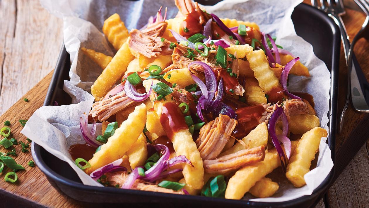 Pulled Pork Loaded Fries – Recipe Pulled Pork Loaded Fries – Recipe