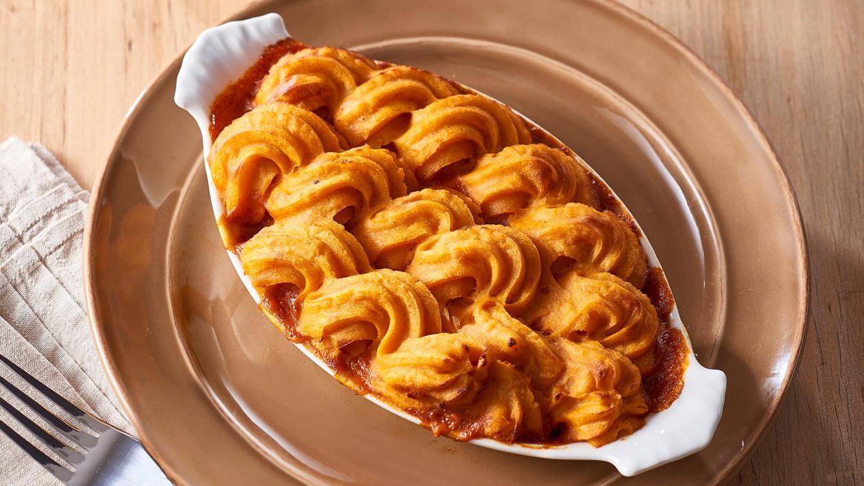 Puréed meal: Butter Chicken Pie with Sweet Potato Mash – Recipe Puréed meal: Butter Chicken Pie with Sweet Potato Mash – Recipe