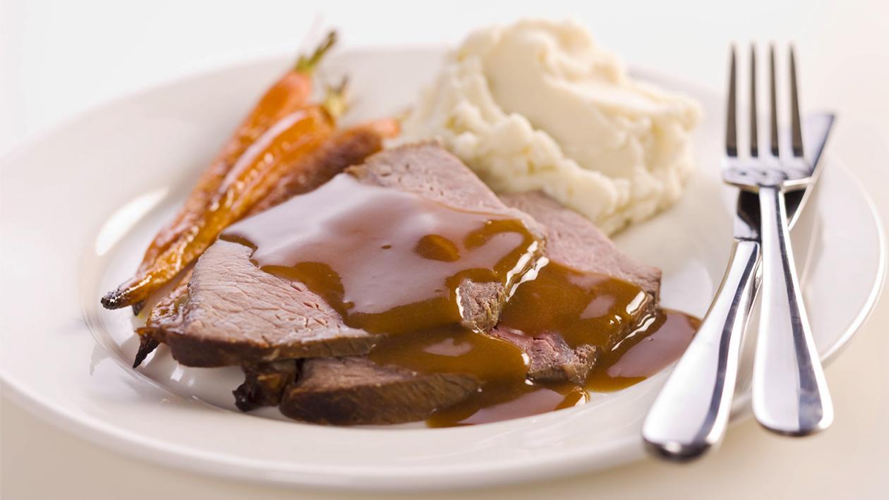 Roast Beef with Roasted Garlic Mash – Recipe Roast Beef with Roasted Garlic Mash – Recipe