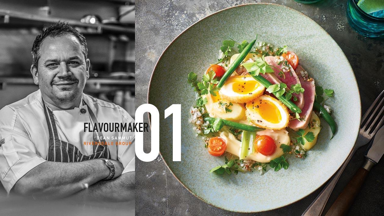 Seared Tuna with Pickled Tomatoes and Crumbed Eggs – Recipe Seared Tuna with Pickled Tomatoes and Crumbed Eggs – Recipe