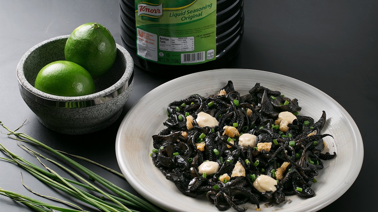 Black Squid Ink Sisig Black Squid Ink Sisig