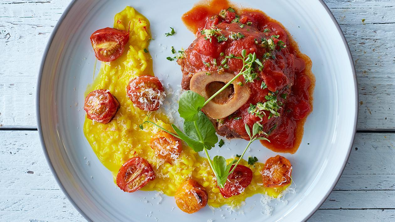 Osso Bucco with Risotto Milanese Osso Bucco with Risotto Milanese