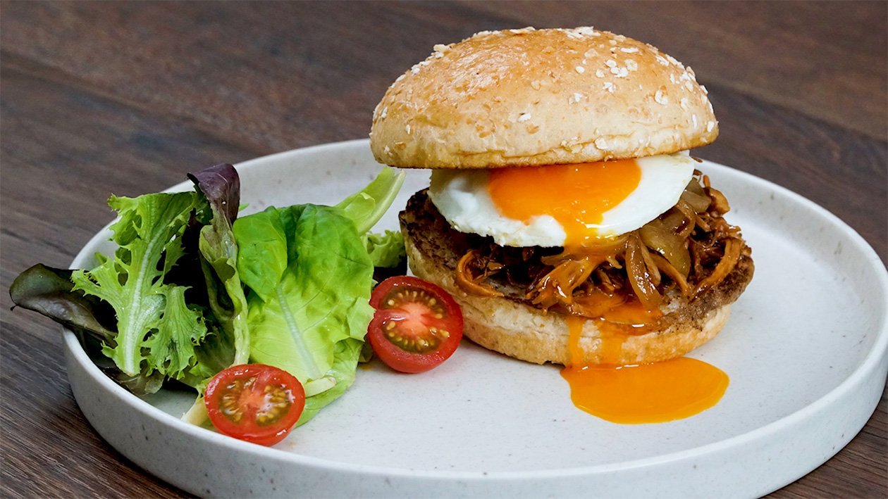 Pulled Bulgogi Chicken Burger Pulled Bulgogi Chicken Burger