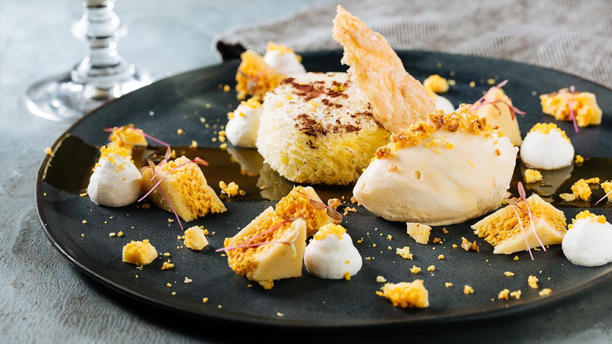 Salted Egg Ice Cream with Dulce de Leche Salted Egg Ice Cream with Dulce de Leche