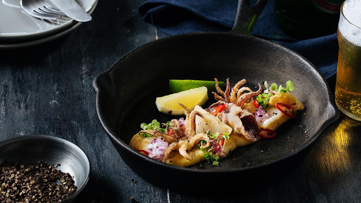 Salted Egg Squid Sisig Salted Egg Squid Sisig