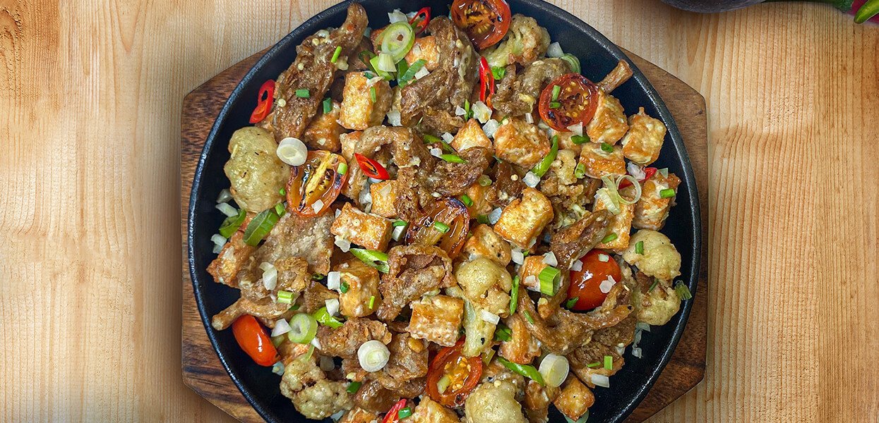Tofu Mushroom Cauli Sisig Tofu Mushroom Cauli Sisig