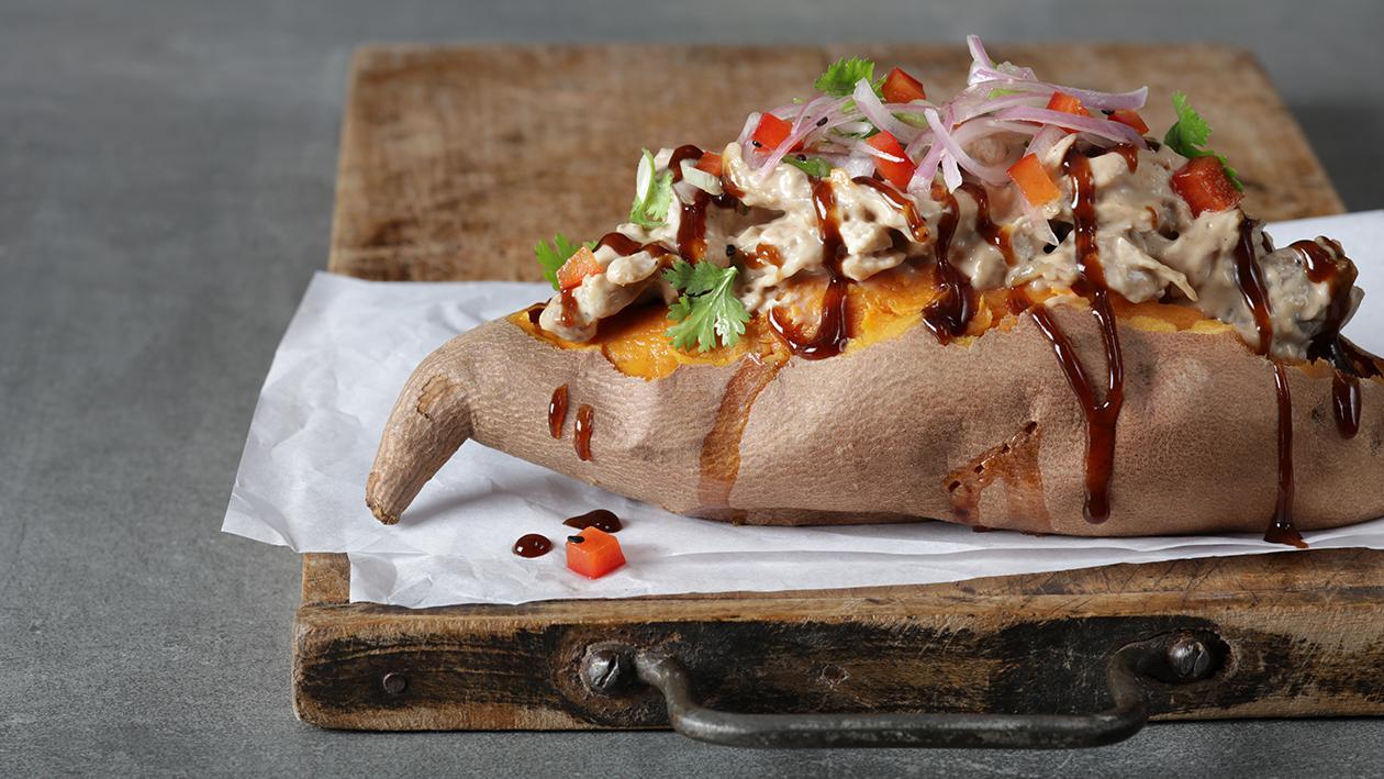 Barbecue Chicken Stuffed Sweet Potatoes Barbecue Chicken Stuffed Sweet Potatoes