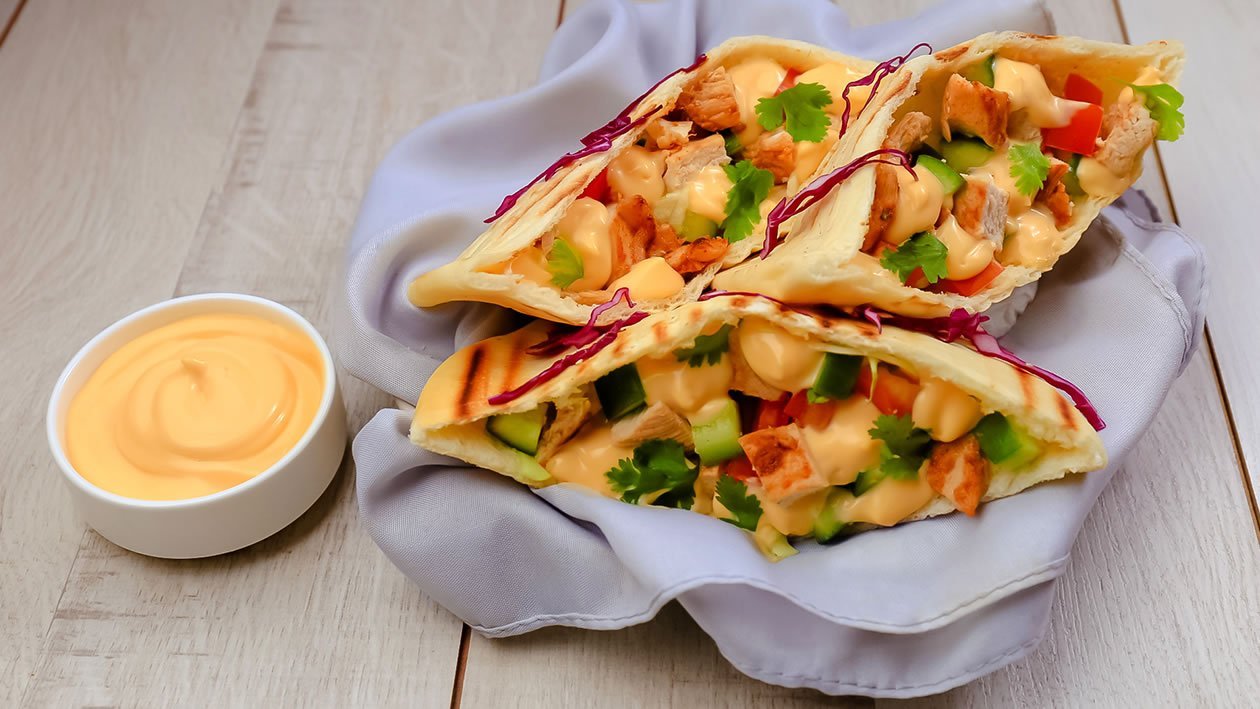 Cheesy Pita Pockets Cheesy Pita Pockets