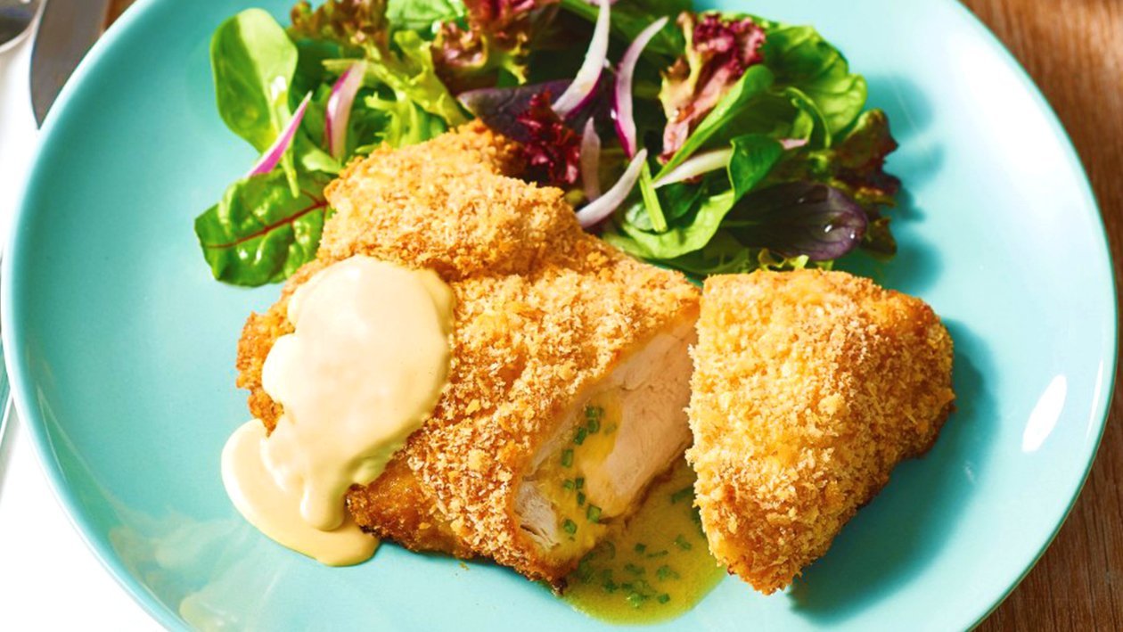 Chicken Kiev with Honey Mustard Sauce Chicken Kiev with Honey Mustard Sauce