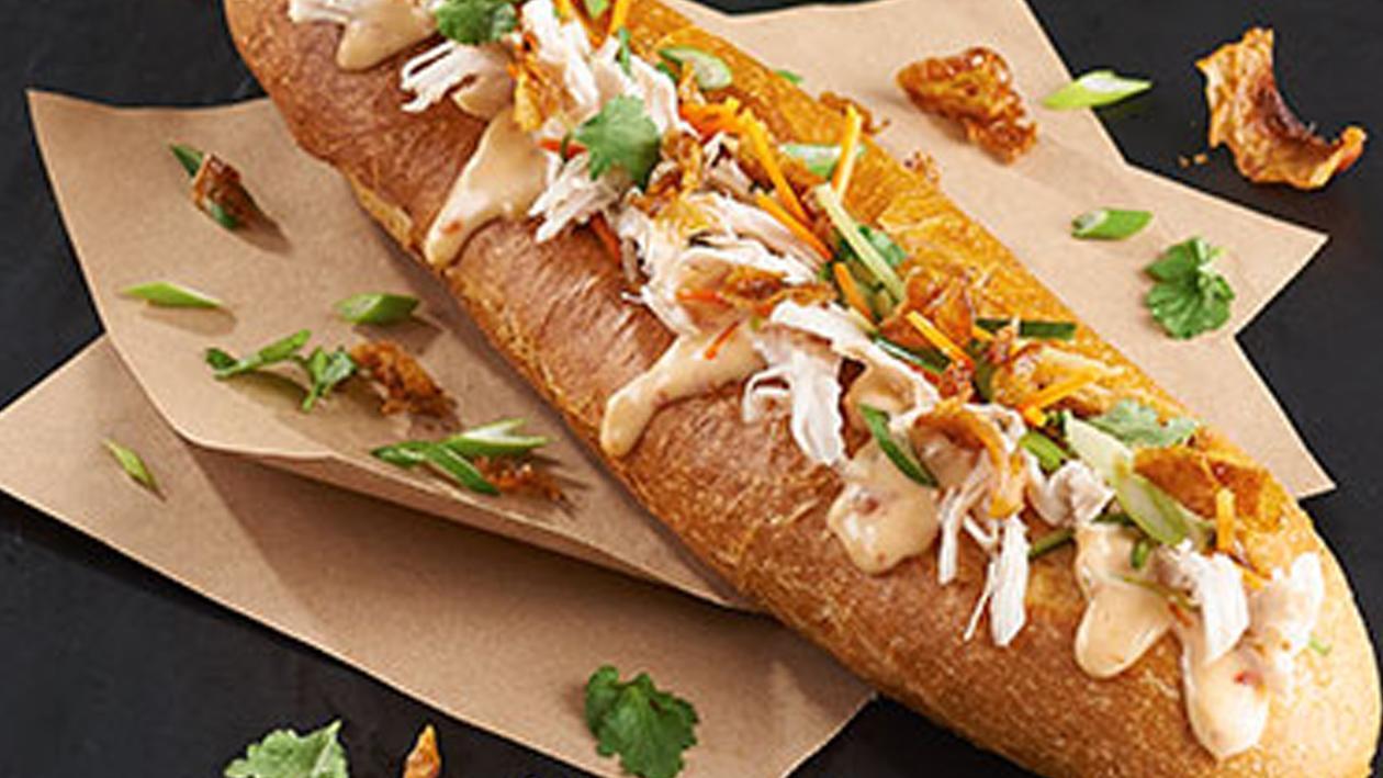 Chicken Po’Boy with Asian Vegtables Recipe Chicken Po’Boy with Asian Vegtables Recipe